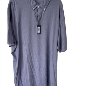 Peter Millar Golf Shirt, XXL, Lavender, NWT